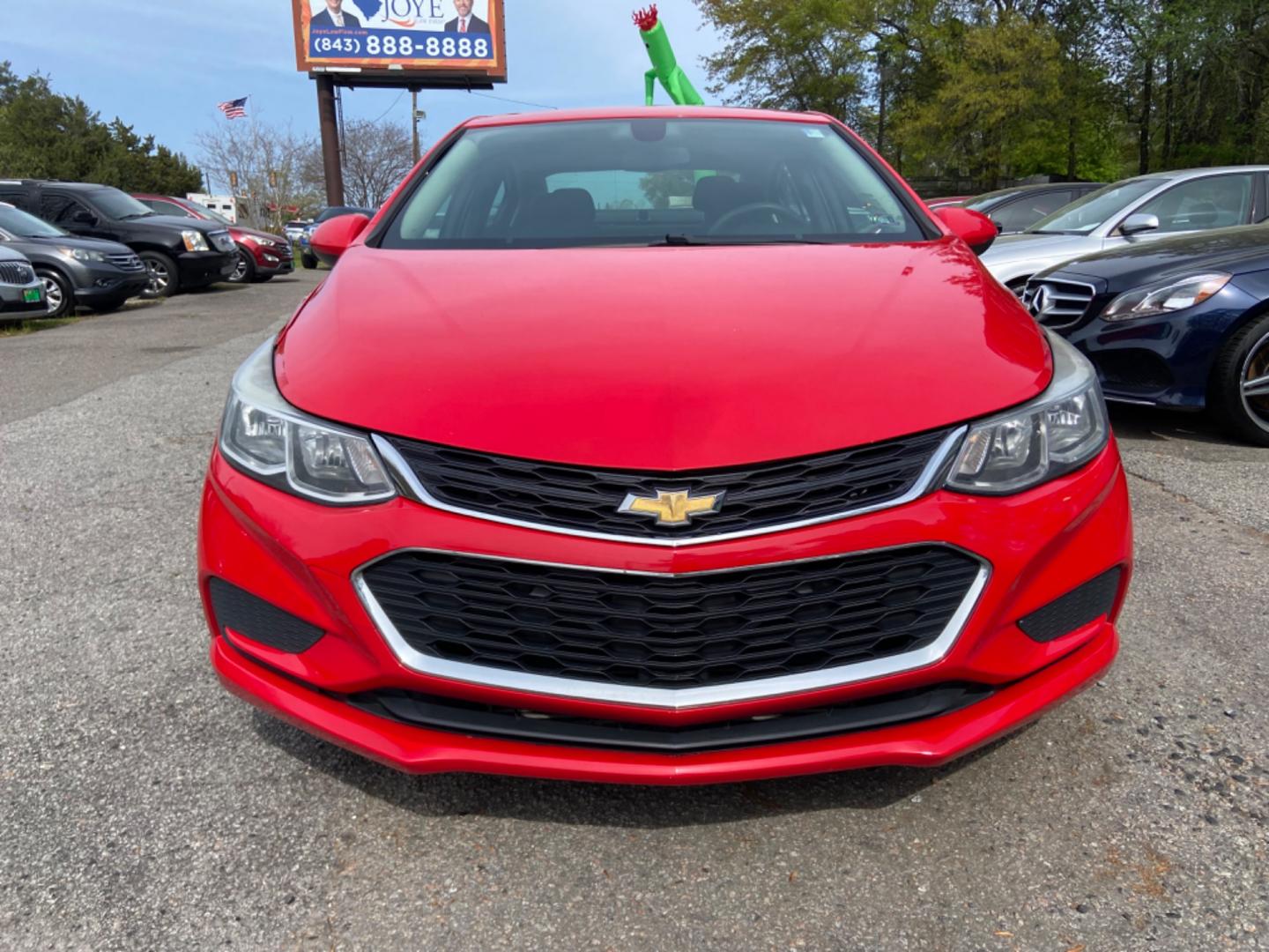 2016 RED CHEVROLET CRUZE LS AUTO (1G1BC5SM7G7) with an 1.4L engine, Automatic transmission, located at 5103 Dorchester Rd., Charleston, SC, 29418-5607, (843) 767-1122, 36.245171, -115.228050 - Photo#1